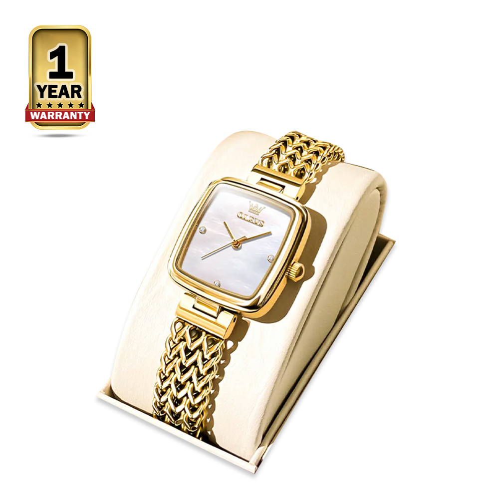 OLEVS 9948 Stainless Steel Elegant Quartz Wrist Watch For Women - Gold and Silver