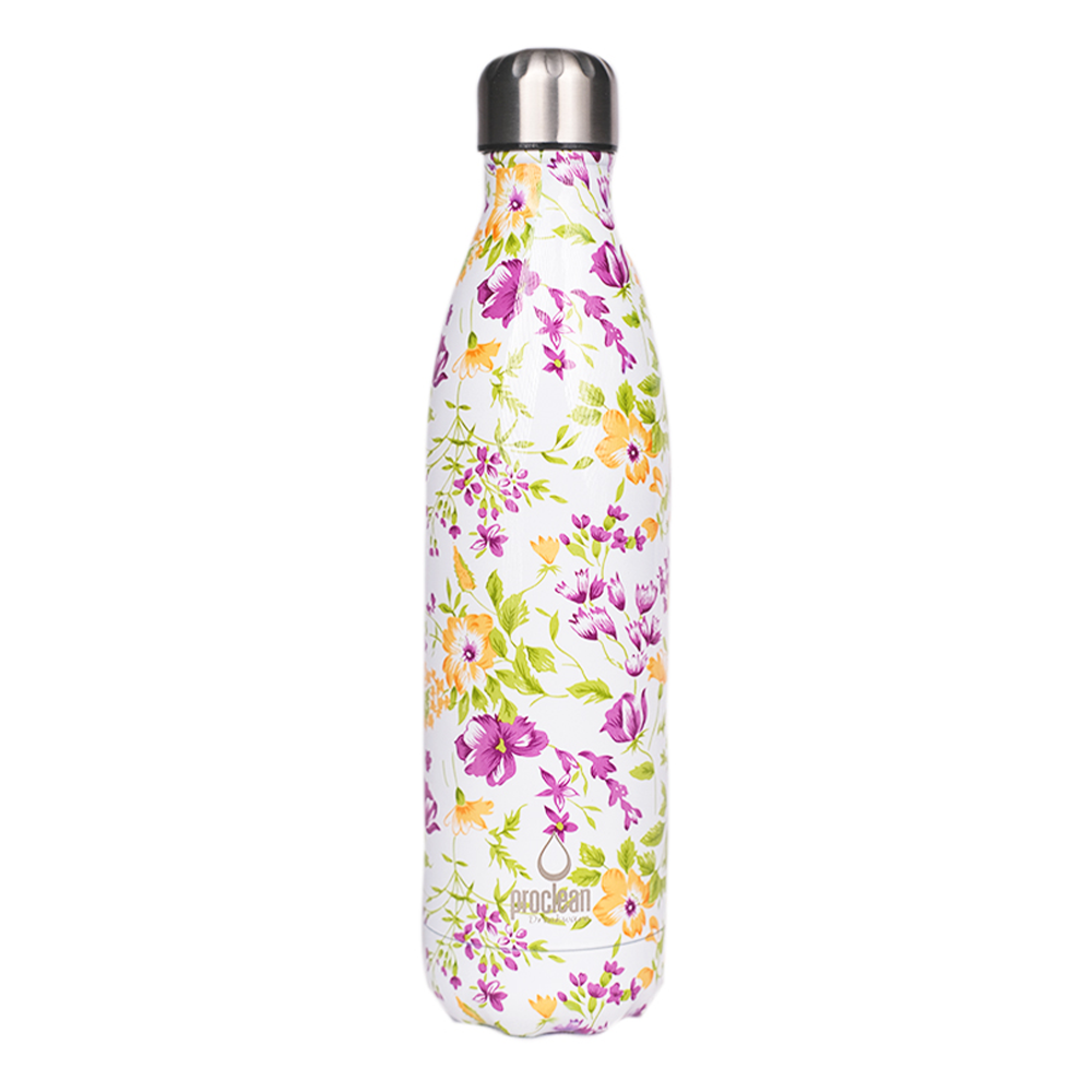 Proclean Forest Vibe SS Thermos Water Bottle - 750ml - White - WB-1664
