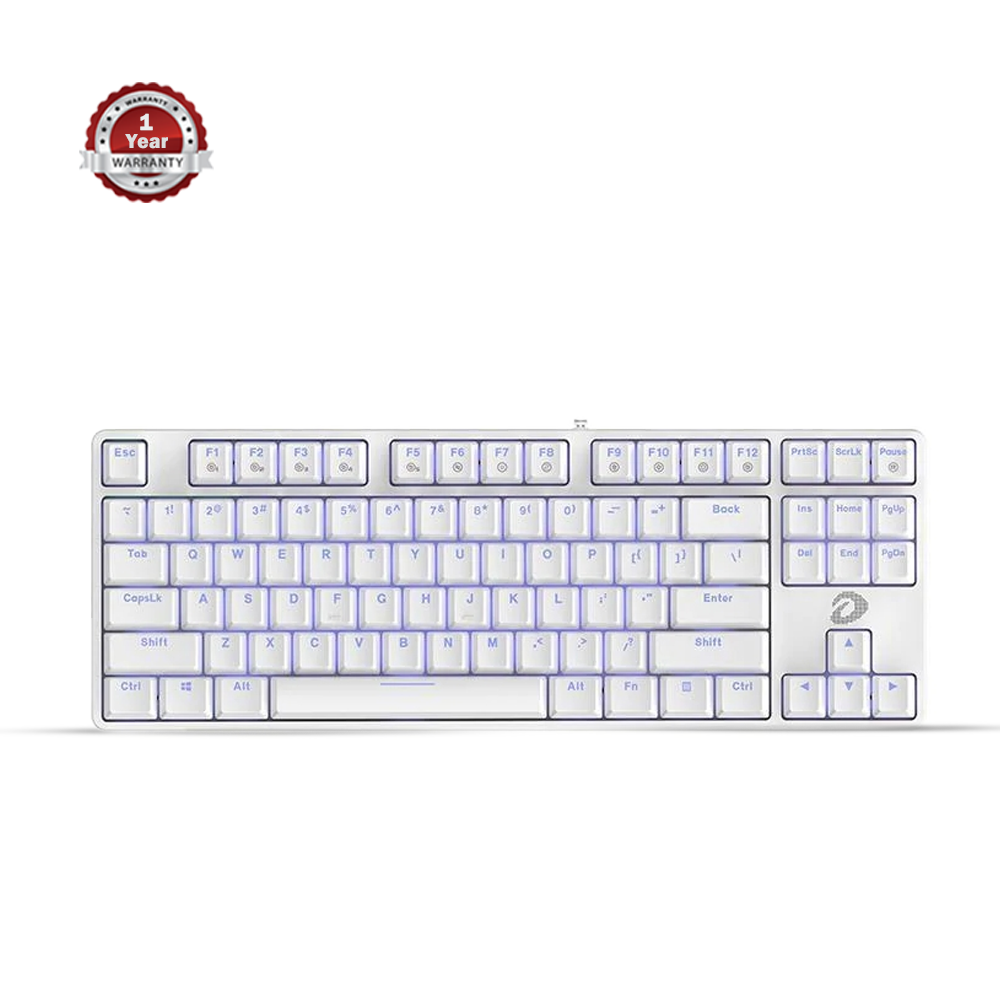 Dareu EK87 Glory Mechanical Gaming Keyboard - White