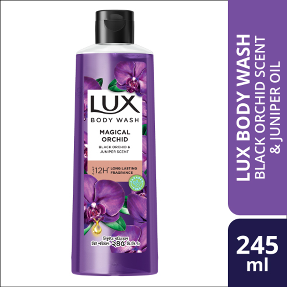 Lux Body Wash Black Orchid Scent and Juniper Oil - 245ml 