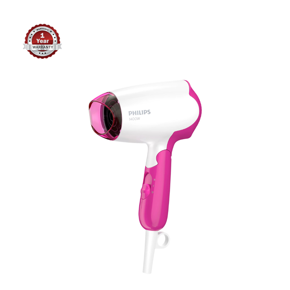 Philips BHD003 Hair Dryer For Women - Pink And White