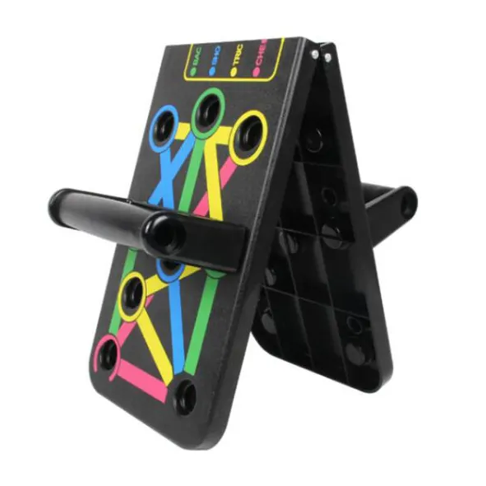 Portable Folding Push Up Stands Exercise Equipment - Multicolor
