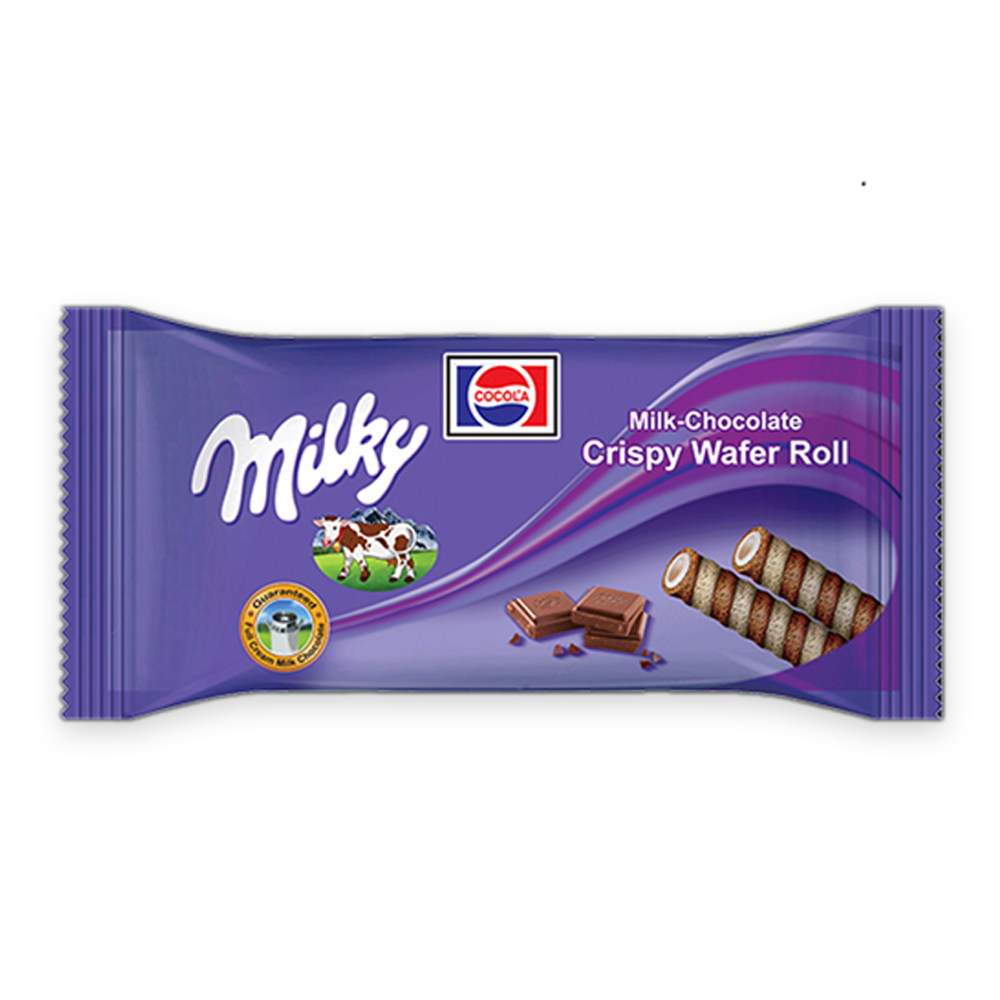 Cocola Milky Milk Chocolate Crispy Wafer Roll - 25gm