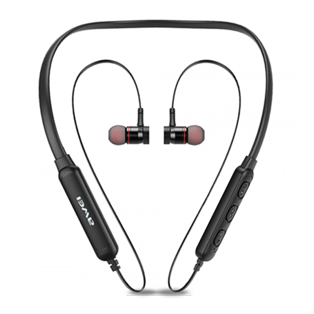 Awei G10Bl Bluetooth Sports Earphones Magnetic Absorption Earbuds - Black