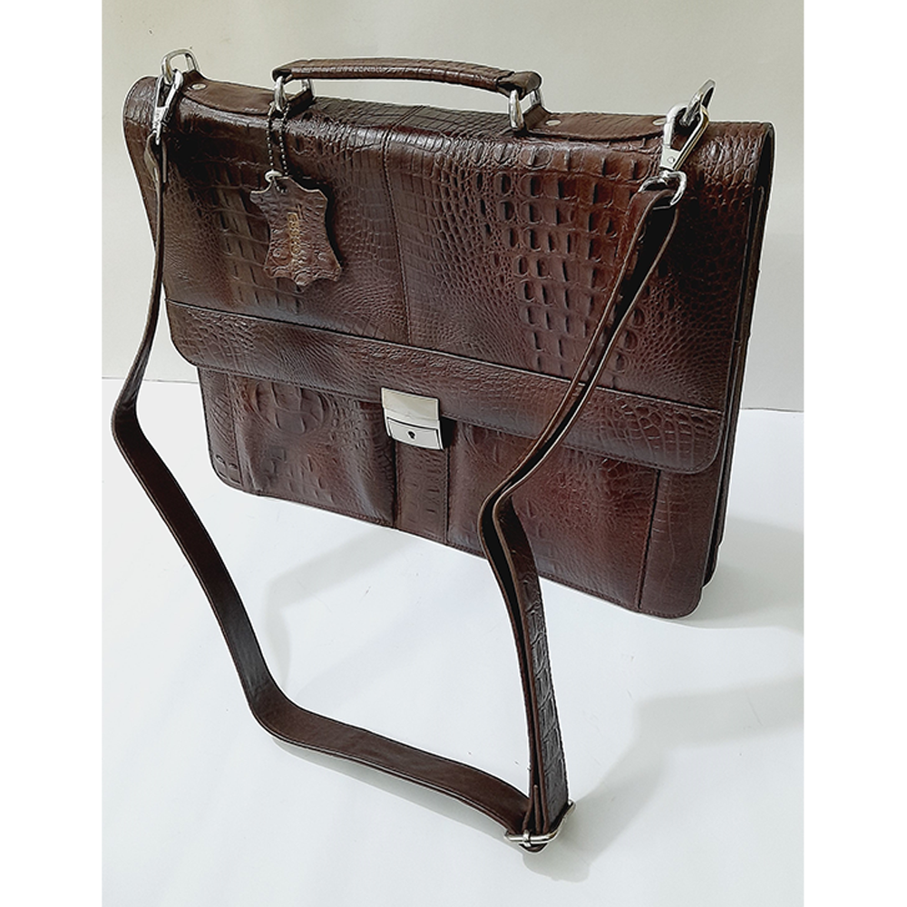 Tesscot Leather Laptop Bag - Chocolate - T-SS0923-BAG-LBLK0304-2