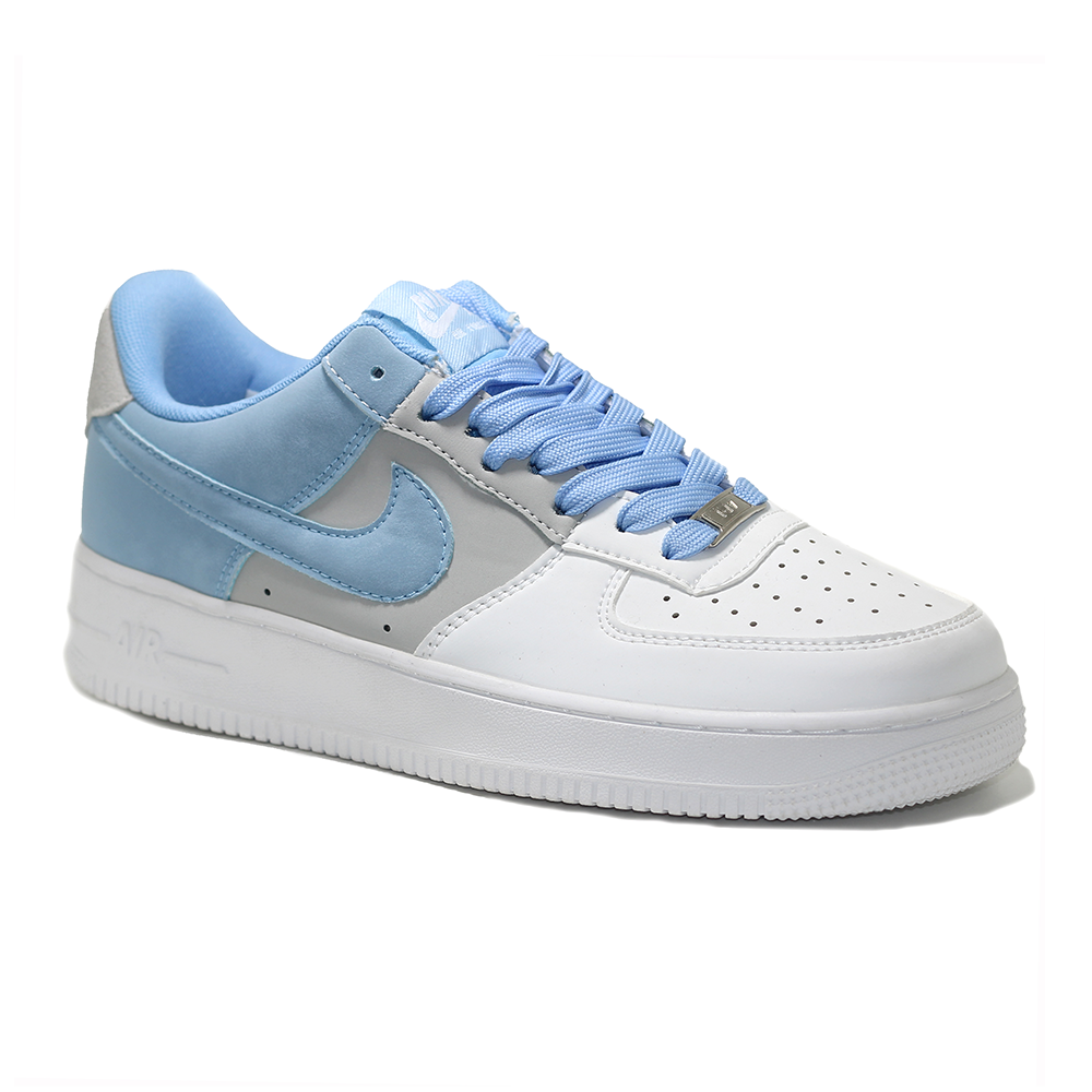 Air Force 1 OEM Grade Sneaker Shoe For Men - White and Sky Blue - MK467