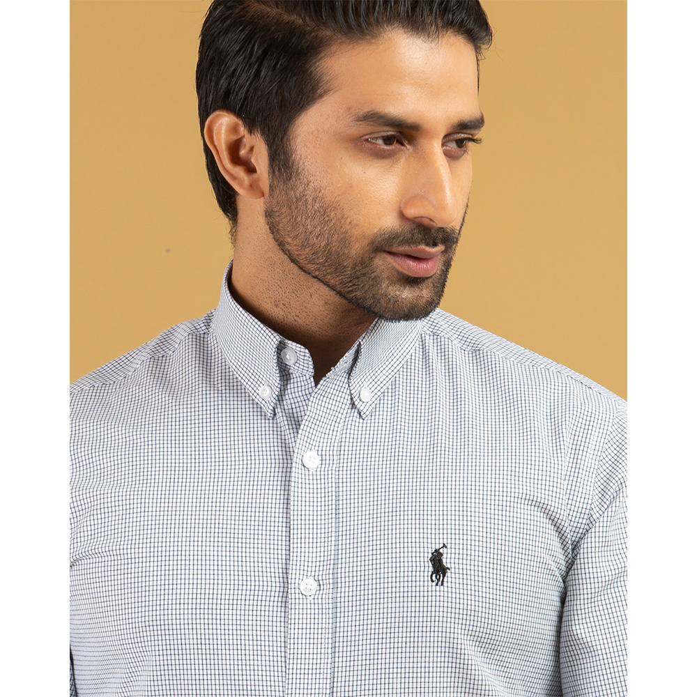 Cotton Full Sleeve Casual Shirt for Men - White - SCK-06