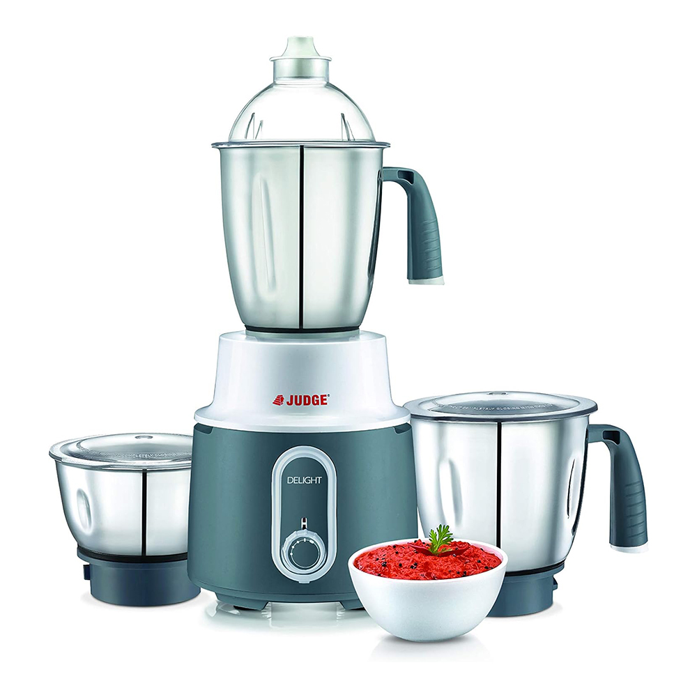 Judge Delight Mixer Grinder with 3 Jars - 750W - Gray