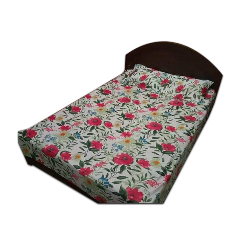 Cotton Bedsheet King Size - Multicolor - NT-87