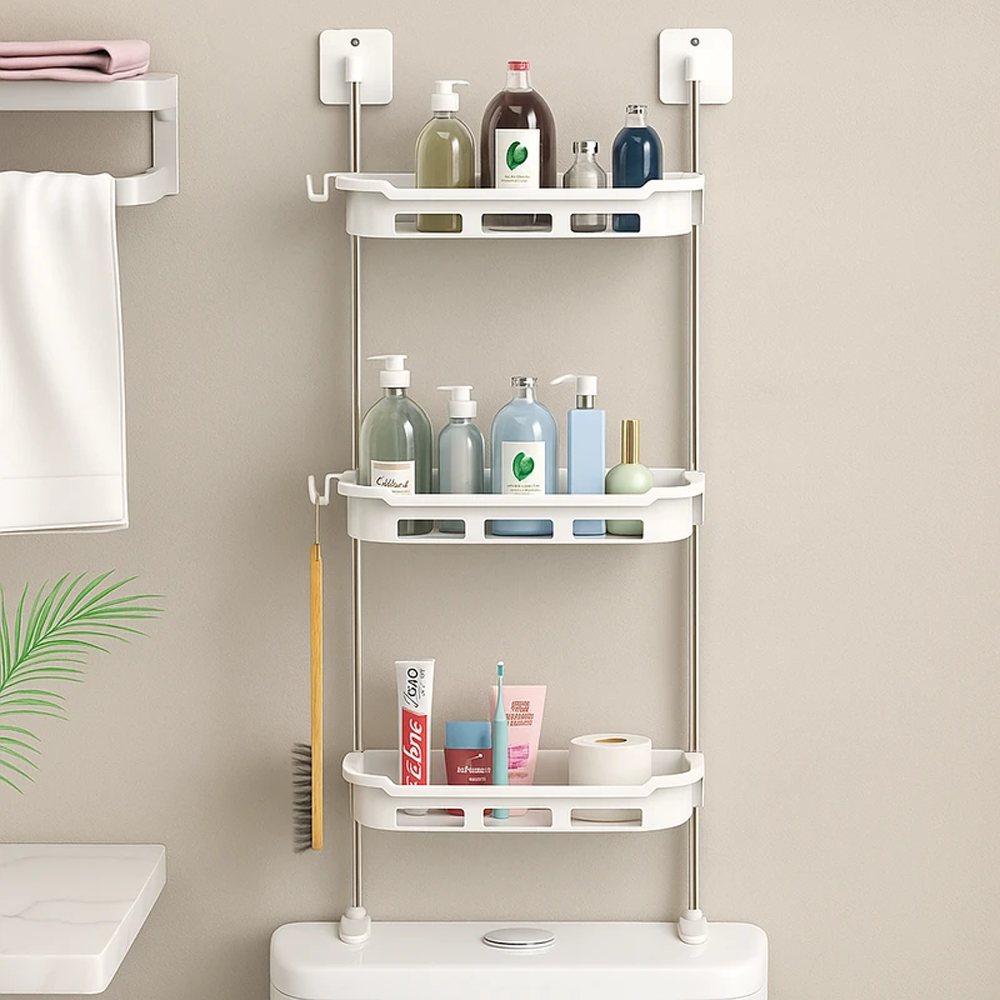 ABS Toilet Rack - 3 layer - White