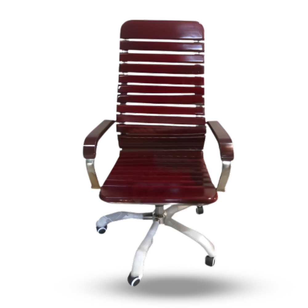 Curvature Linar Wooden Boss Chair Mahogany - Brown - FCWC3