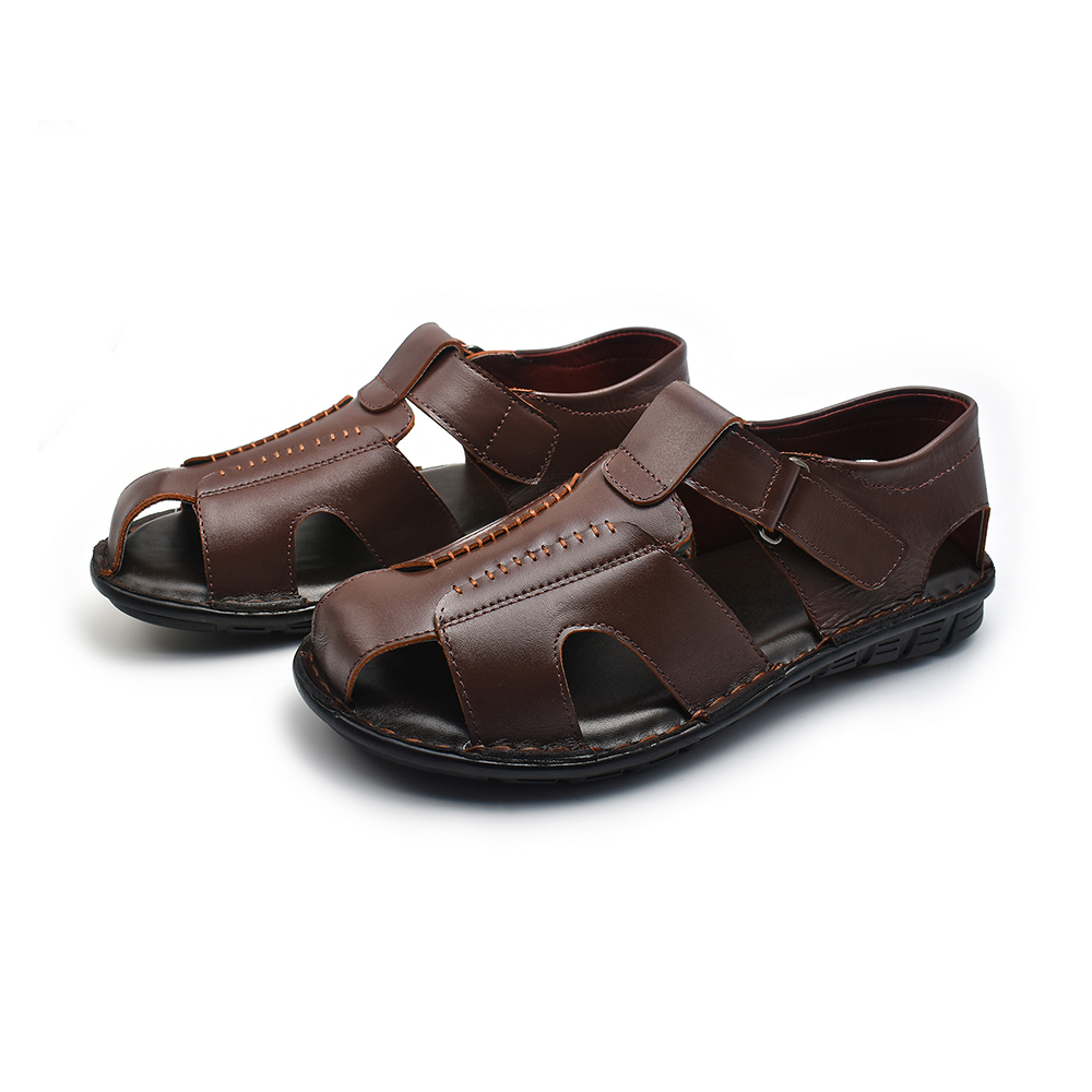 Zays Leather Sandal Shoe For Men - A37 - Brown