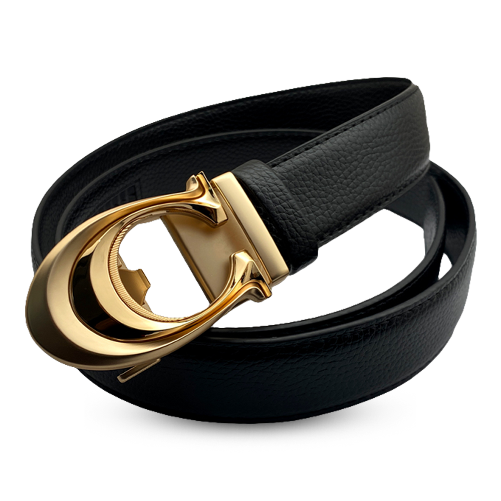 Leather Belt for Men - Black