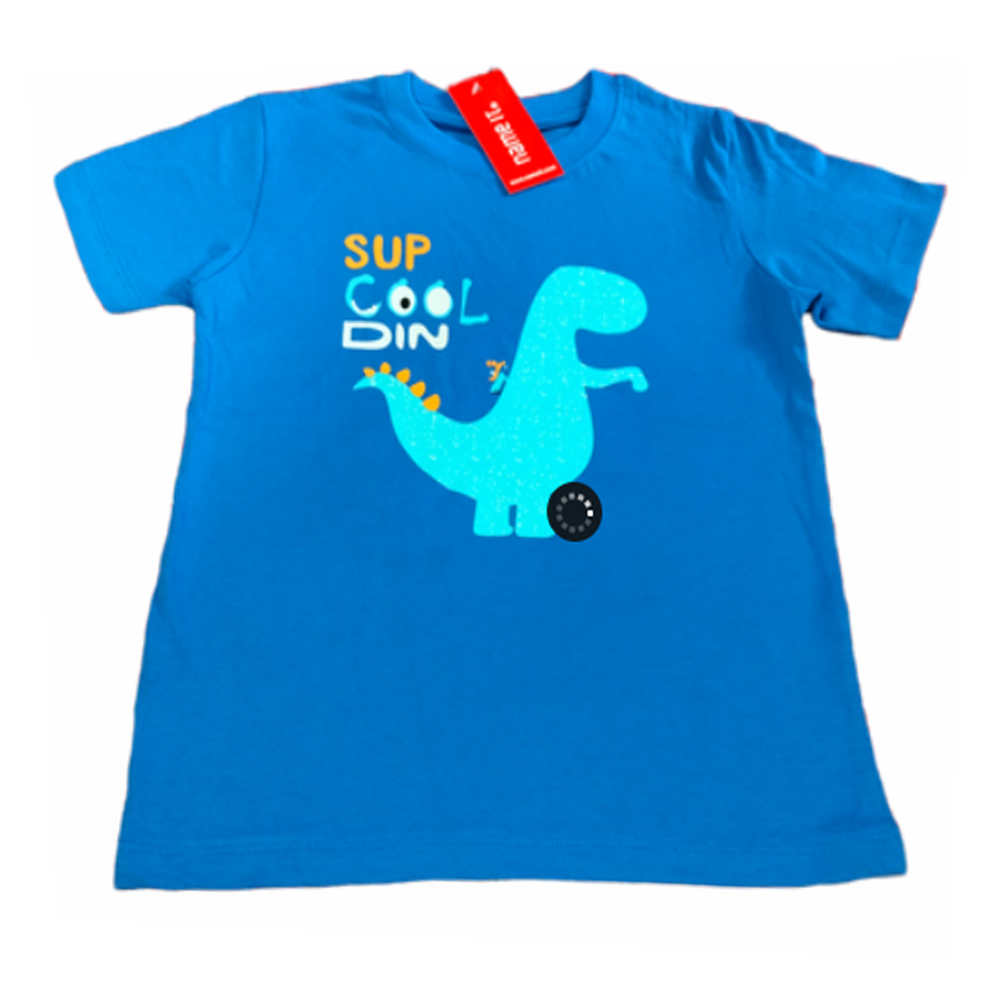 Cotton T-Shirt For Kids - Blue