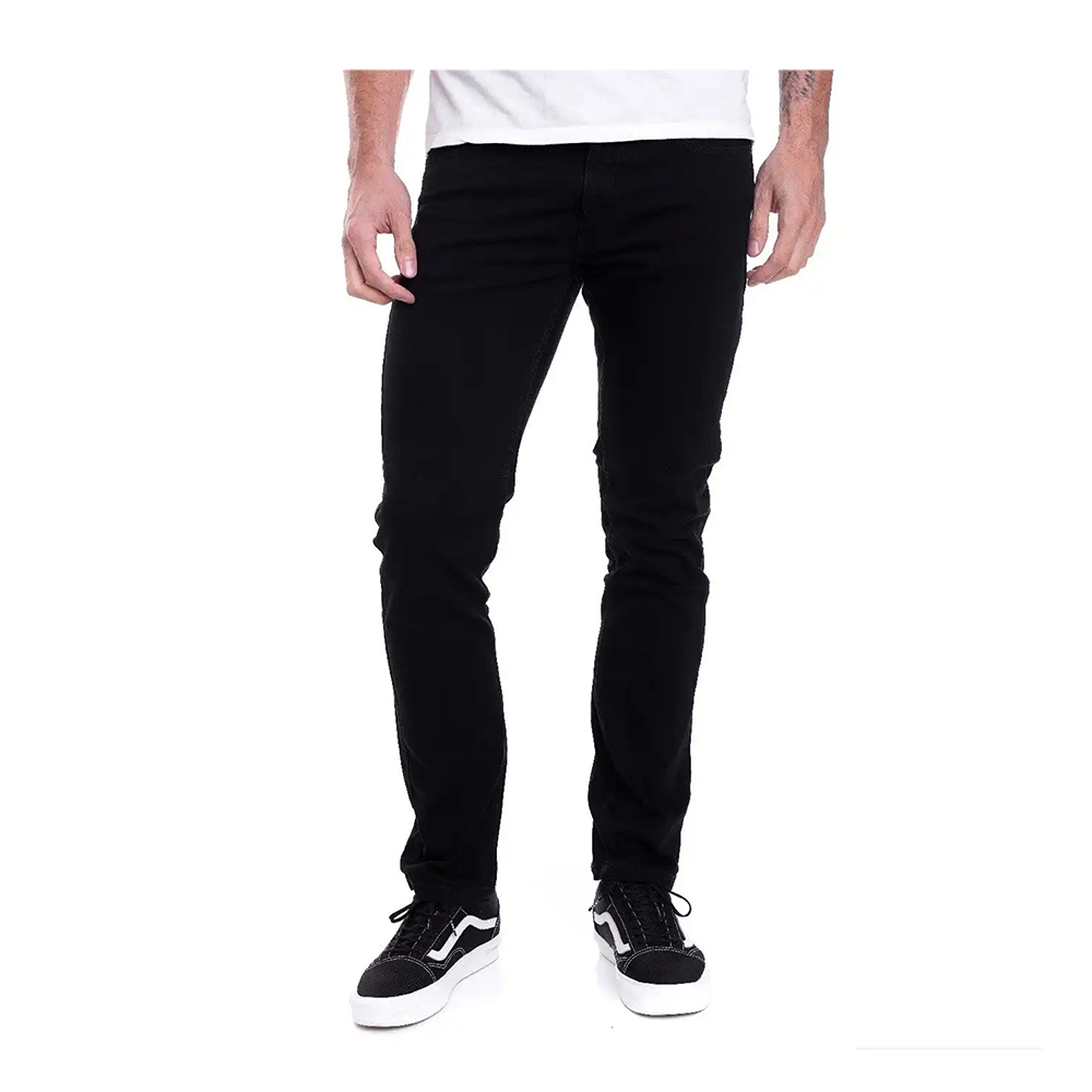 Cotton Chinos Gabardine Pant For Men - Deep Black - NZ-3126