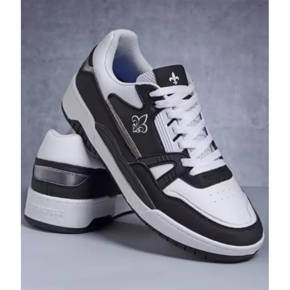 Red Tape PU Casual Sneakers for Men - Black and White - BACSX-0692