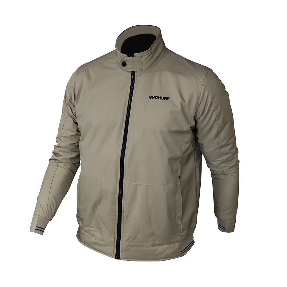 JCK25 Double Part Air Proof Jacket For Men - Biscuits