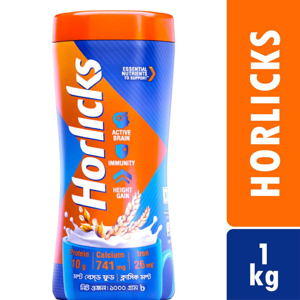 Standard Horlicks Health and Nutrition Drink Jar - 1kg