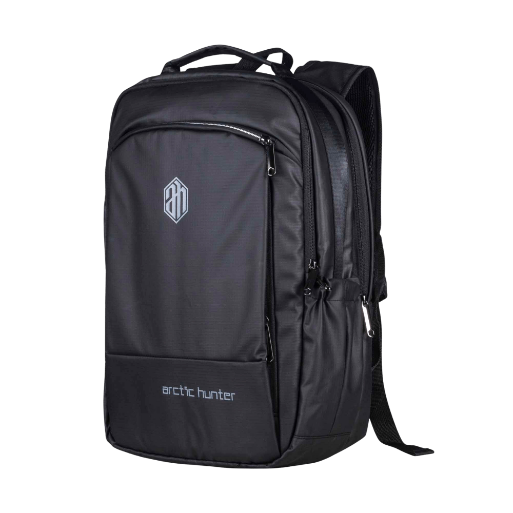 Arctic Hunter Jacquard Fabric BackPack - AH- 1604 - Black