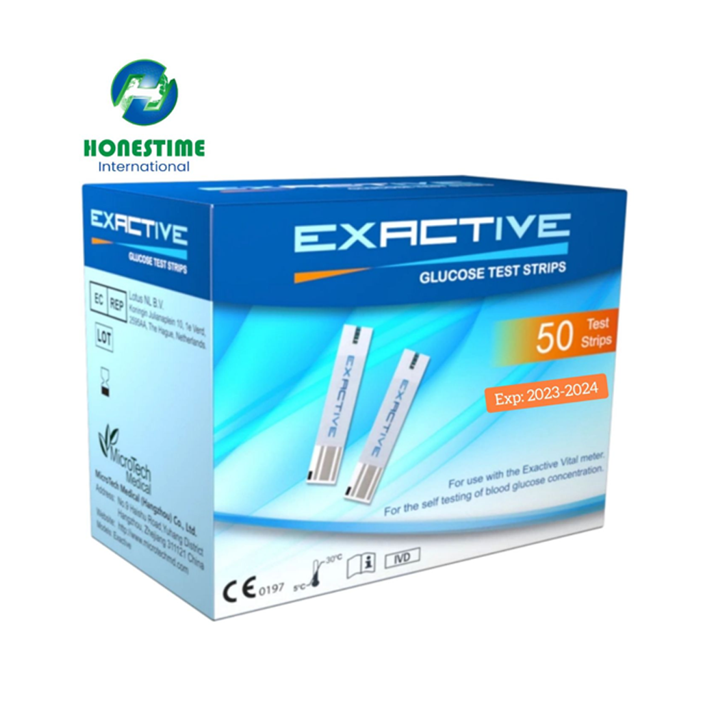 Exactive Vital Test Strip Test Strips + 2 Code Chip - 50 Pcs