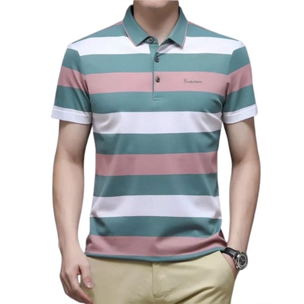 PP Jersey Half Sleeve Polo For Men - Multicolor - PT-D5