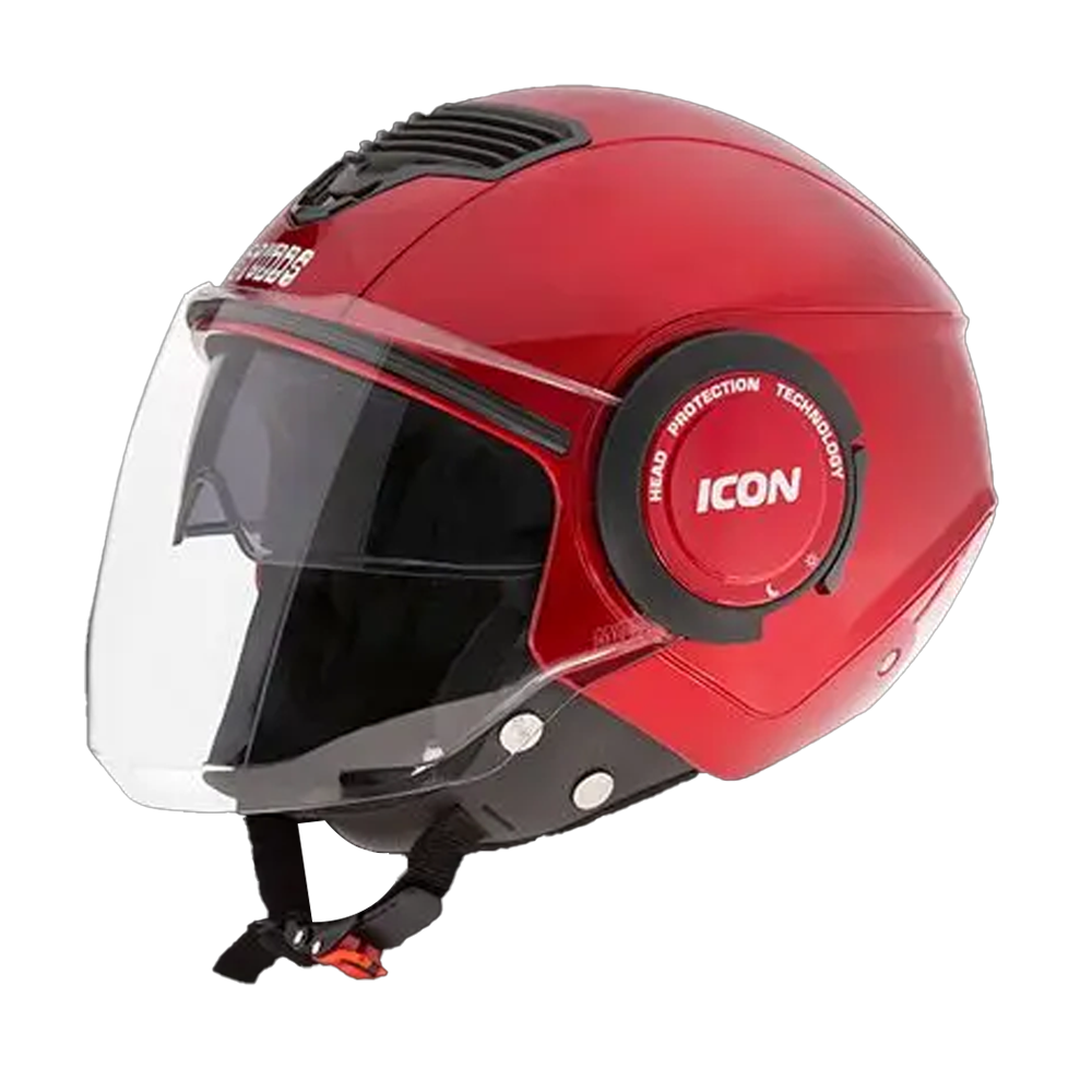 Studds Icon Half Face Bike Helmet - Red