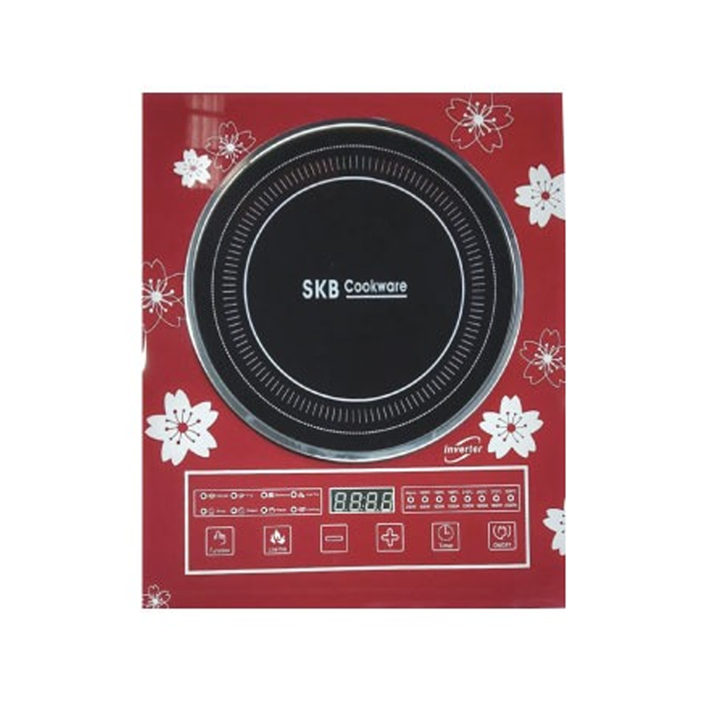 SKB Electric Crystal Black Glass Plate Induction Cooker - 2200W - ES-IV 302