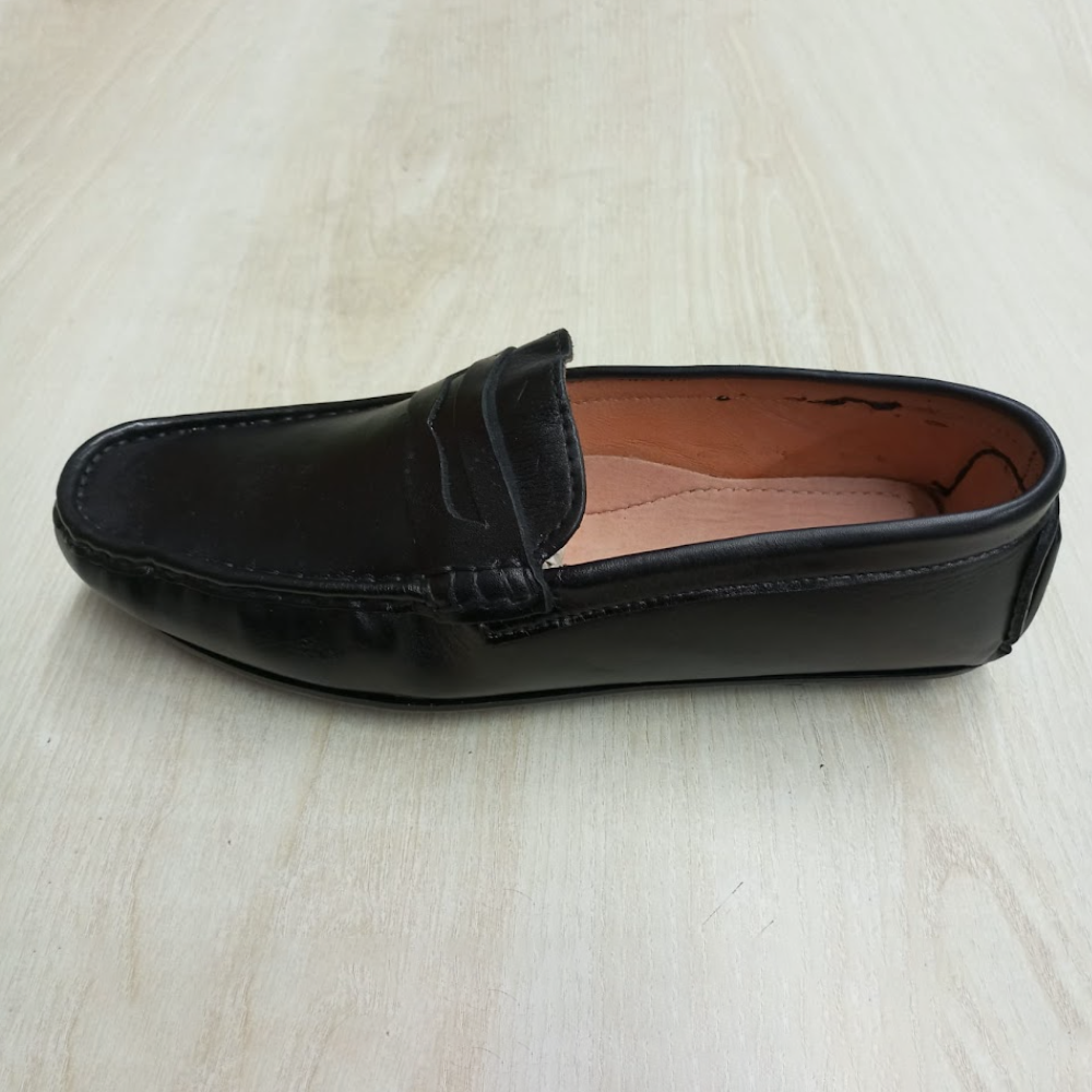 PU Leather Loafer Shoes for Men - Black