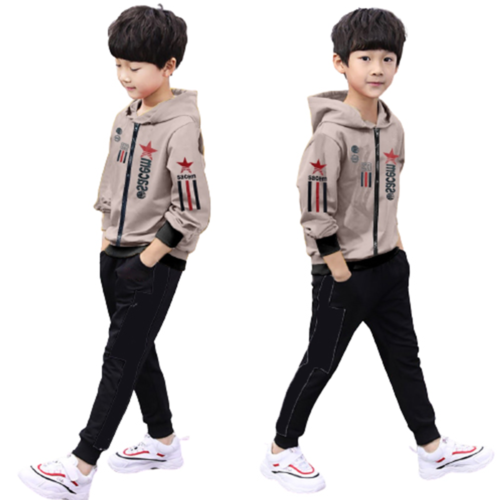 Cotton Winter Hoodie For Kids - Gray - BH-06