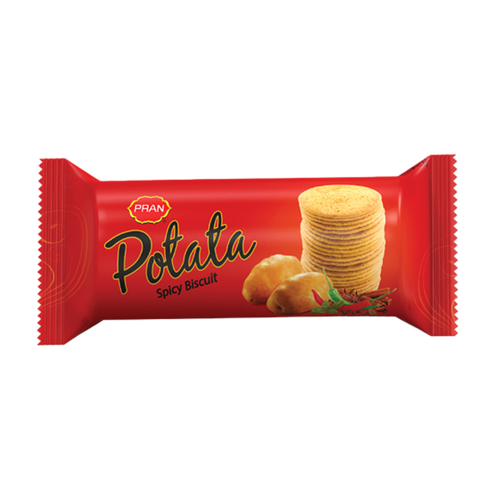 PRAN Potato Spicy Flavored Biscuit -100 gm