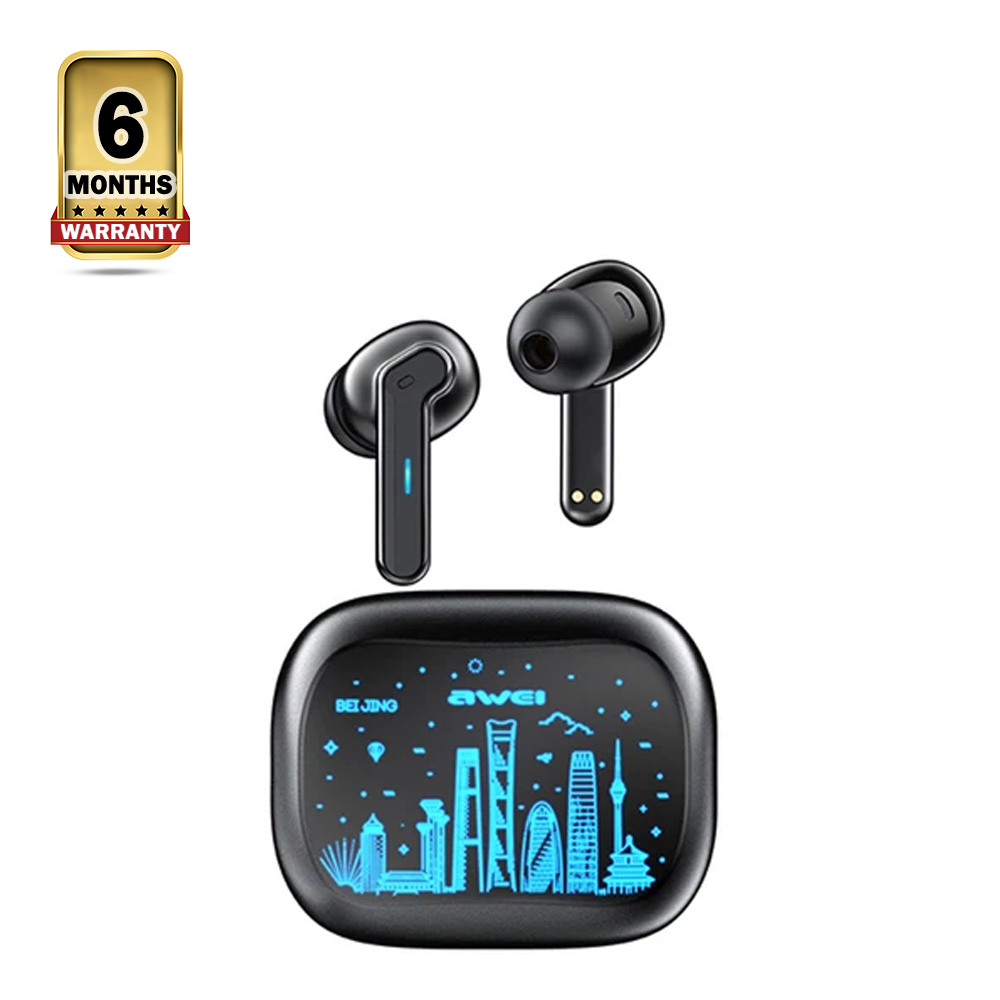 Awei T53 ANC TWS In-Ear HiFi Music Bluetooth Wireless Earbuds - Black