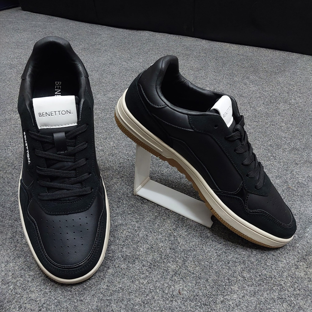 Benetton Lifestyle Sneakers for Men - Black