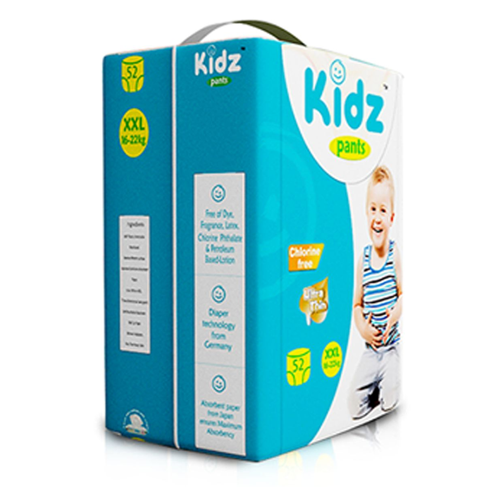 Kidz Baby Pant System Diaper - XXL - 16-24 Kg - 52Pcs 