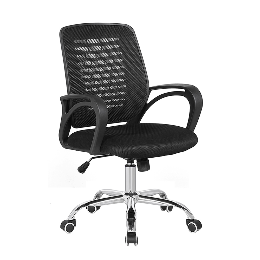 Omega Adjustable and Comfortable Swivel Office Chair Black