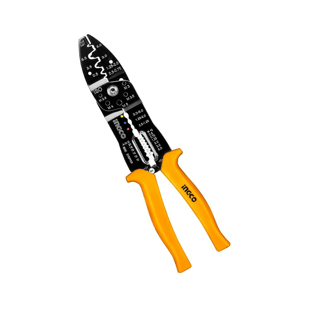 Ingco HWSP101 Wire Cutting Stripper - 10 Inch - Yellow and Black