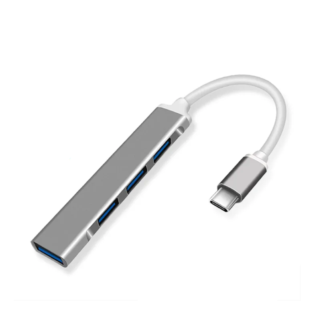 CASIFY H04 Four Ports USB Type-C Hub - Silver