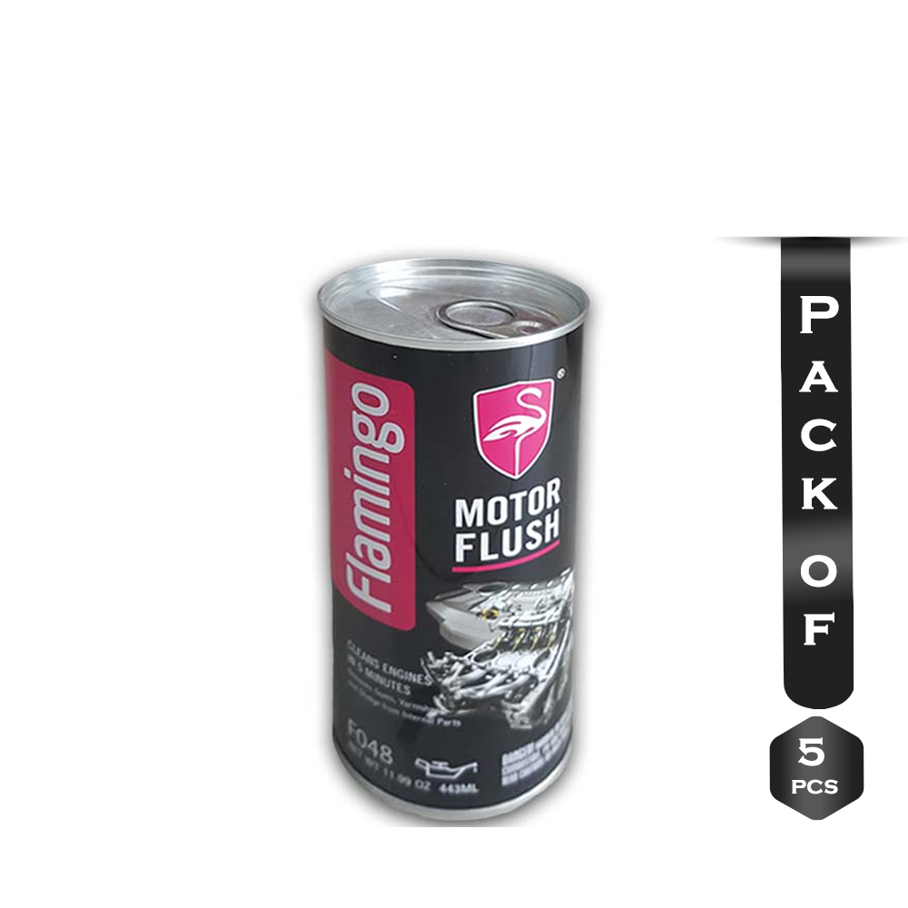 Pack Of 5 Pcs Flamingo Motor Flush Engine Cleaner - 443ml x 5 Pcs