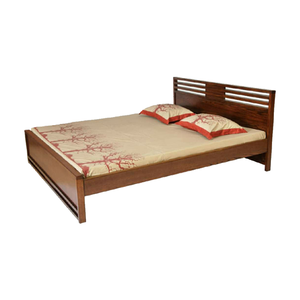 Malaysian Processed Wood King Size Bed - 6'*7' Feet