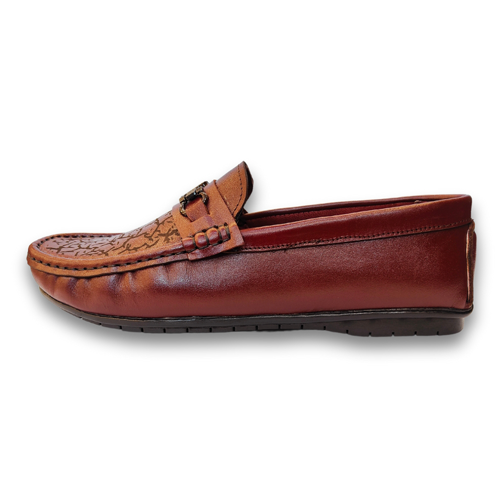 Reno Leather Loafer For Men - Red Wine - RL3064