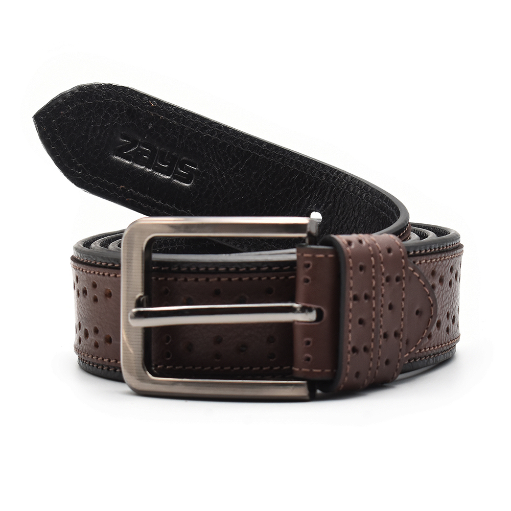 Zays Leather Belt For Men - BL07 - Brown