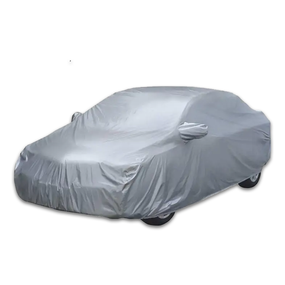  Parachute Waterproof Car Body Cover - Silver