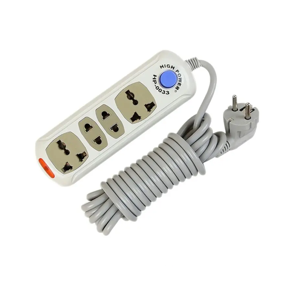 High Power HP-0033 4 Gang Socket Exclusive Multiplug - 5 Meter