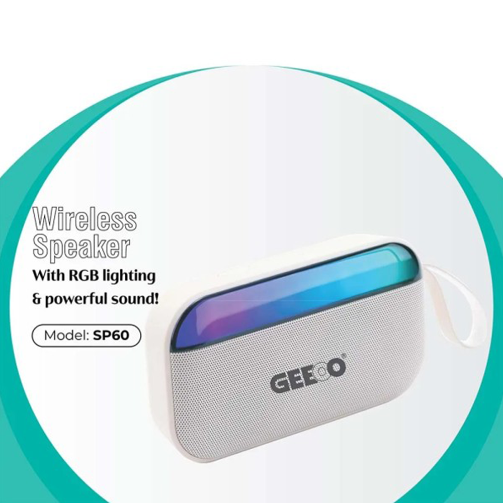 Geeoo SP60 Portable Wireless Speaker With RGB Lighting