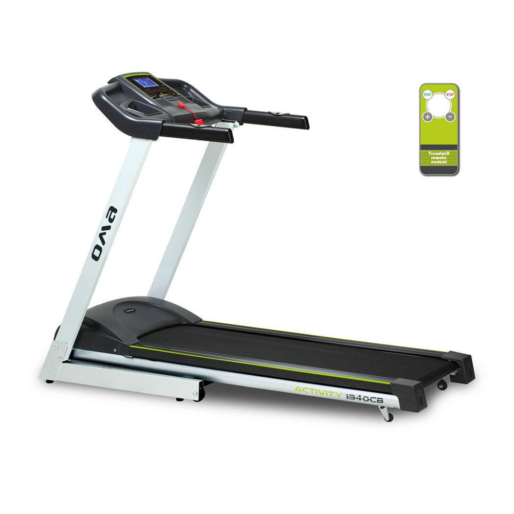 1340CB Motorized Treadmill 1.5 CHP - White and Black