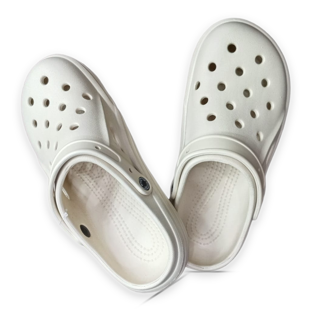 PVC Slide Slippers For Men - White - SF 048