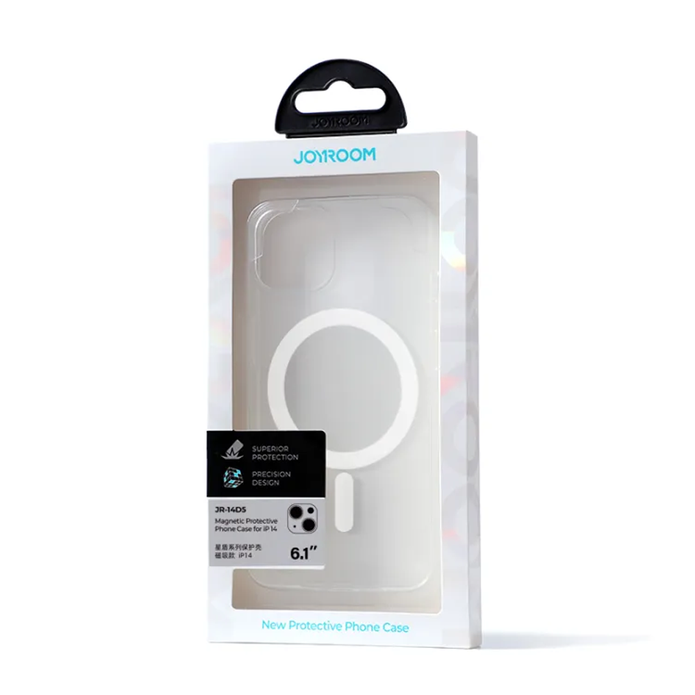Joyroom JR-14D8 14D MagSafe Transparent Anti-Yellow Magnetic Case for iPhone - Transparent