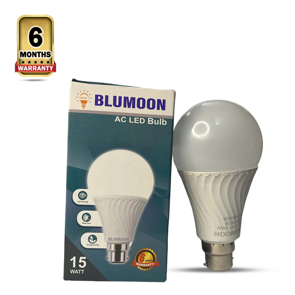 Bluemoon PIN Type LED AC Bulb - 15W - White