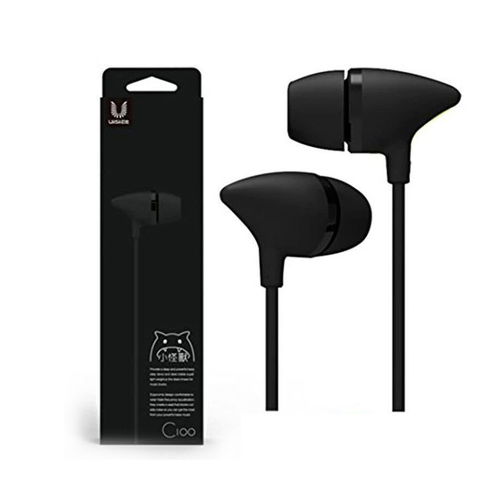 Uiisii C100 Super Bass Stereo In Ear Headphone - Black