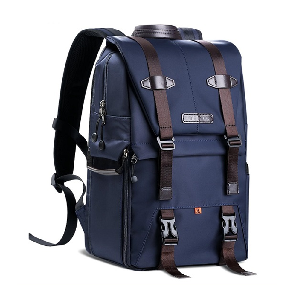 K&F Concept KF13.087 Multifunctional Waterproof Camera Backpack With Laptop Chamber - Navy Blue