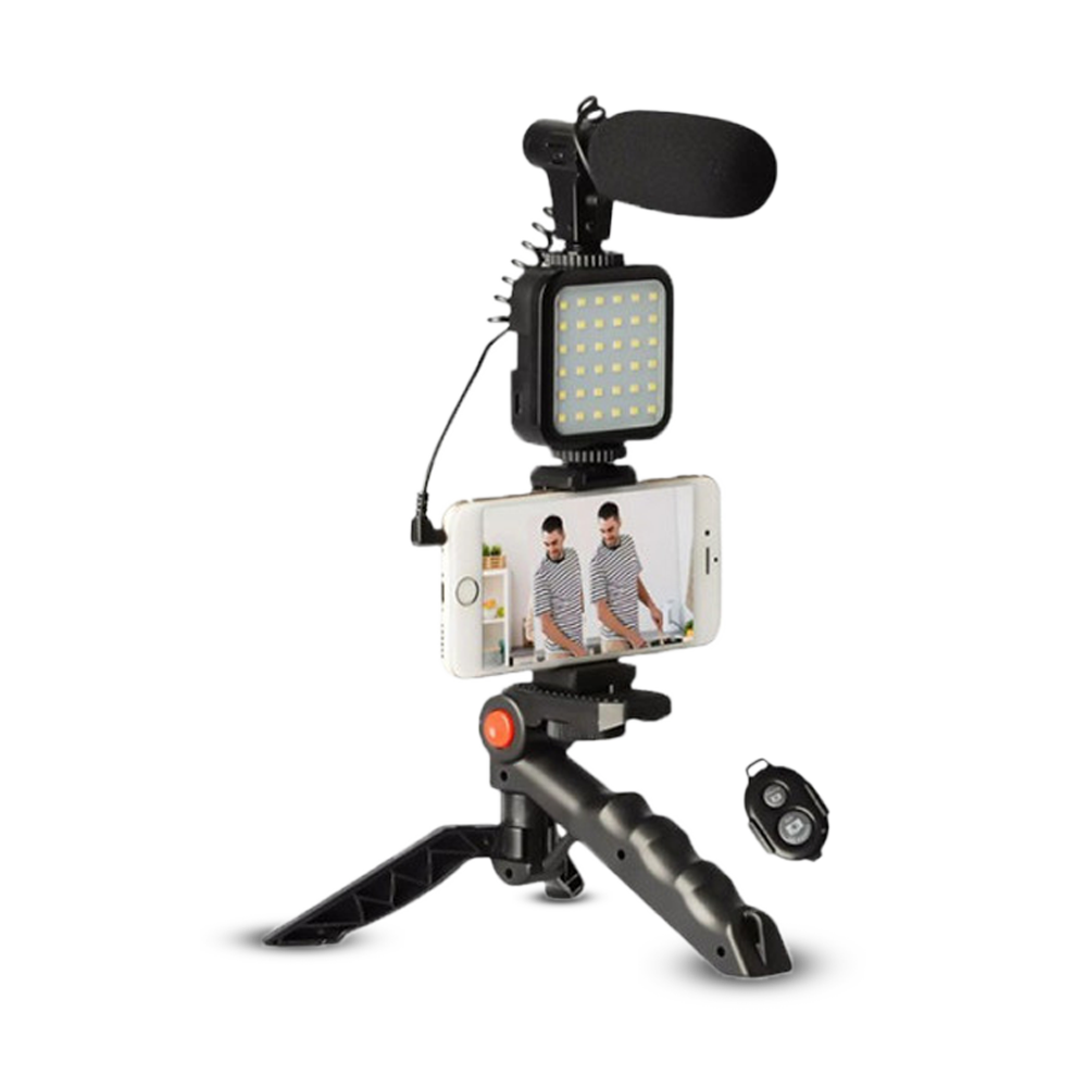 AY-49 Video Making Tripod Kit with Mic